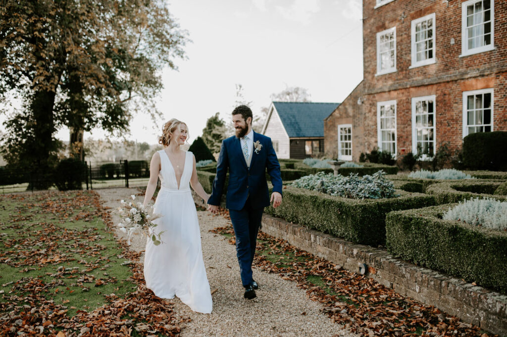 Sandon Manor Wedding Garden Shot Outdoors
